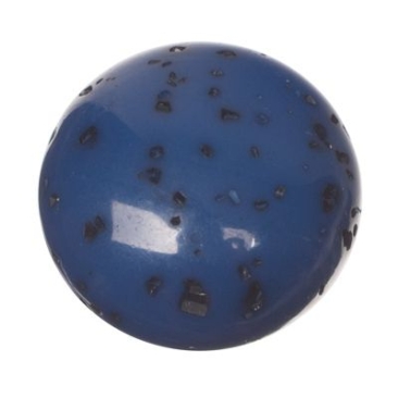 Polaris Sassi Cabochon, rund, 12 mm, dunkelblau