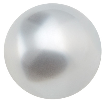 Polaris bead shiny, round, approx.10 mm, white
