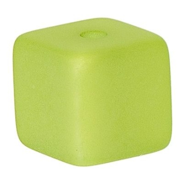 Polaris cubes, 8 x 8 mm, light green