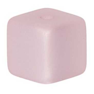 Polaris cubes, 8 x 8 mm, pastel pink