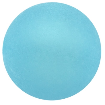 Polaris-Perle, 6 mm, rund, hellblau