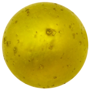 Polaris bead sweet, round, approx.10 mm, olive green