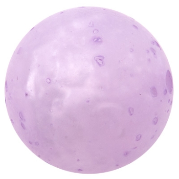 Perle polaire douce, ronde, env.14 mm, violet