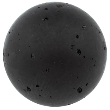 Polaris kraal zoet, rond, ca.14 mm, zwart