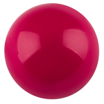 Boule Polaris 10 mm opaque, rouge framboise