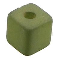 Polaris cubes, 6 x 6 mm, olive green