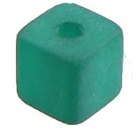 Polaris cubes, 6 x 6 mm, turquoise green
