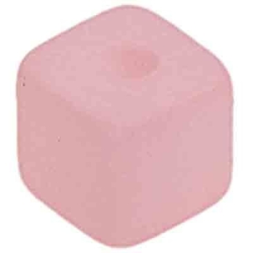 Polaris cubes, 6 x 6 mm, pastel pink