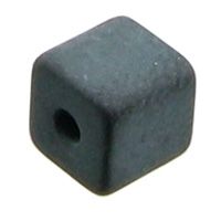 Polaris cubes, 6 x 6 mm, black
