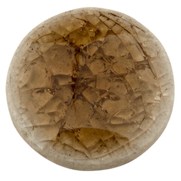 Ceramic cabochon, round, olive, diameter 20, height 3 mm