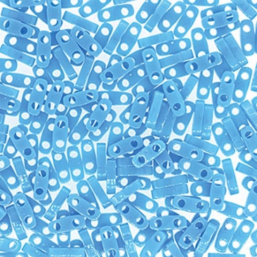 Miyuki beads Quarter Tila, colour: Opaque Turquoise Blue, tube with approx. 7,2 gr.