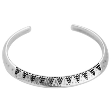 Bangle with dots, 66.5 x 7.0 mm, silver-plated