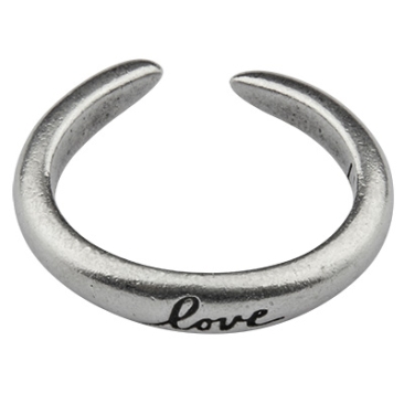 Finger ring with lettering 