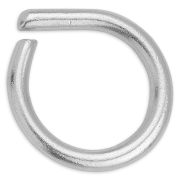Ring, binnendiameter 17 mm, verzilverd