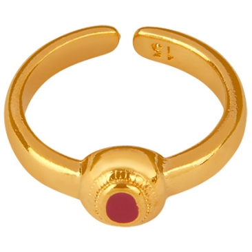 Ring Rund, vergoldet, Innendurchmesser 15 mm