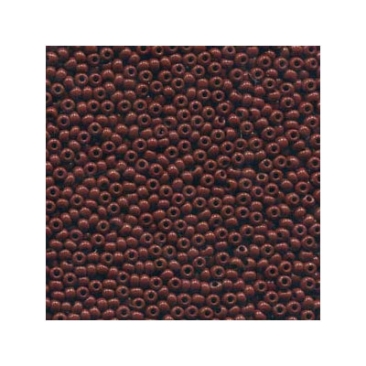 11/0 Preciosa Rocailles Perlen, Rund (ca. 2 mm), Farbe: Brown Opal, Röhrchen mit ca. 24 Gramm