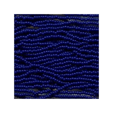 11/0 Preciosa Rocailles Perlen, Rund (ca. 2 mm), Farbe: Navy Blue, Röhrchen mit ca. 24 Gramm