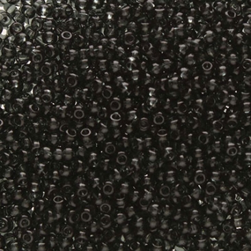 11/0 Preciosa Rocailles Perlen, Rund (ca. 2 mm), Farbe: Black Diamond, Röhrchen mit ca. 24 Gramm