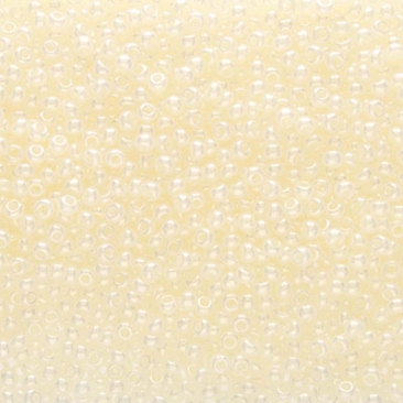 11/0 Preciosa Rocailles Perlen, Rund (ca. 2 mm), Farbe: Pearl Ceylon, Röhrchen mit ca. 24 Gramm