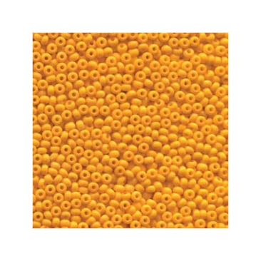 11/0 Preciosa Rocailles Perlen, Rund (ca. 2 mm), Farbe: Light Orange, Röhrchen mit ca. 24 Gramm