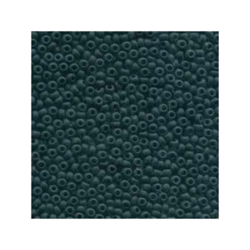 6/0 Preciosa Rocailles Perlen, Rund (ca. 4 mm), Farbe: Jet Matte, Röhrchen mit ca. 20 Gramm