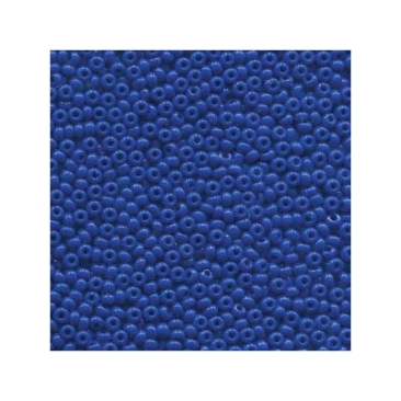 6/0 Preciosa Rocailles Perlen, Rund (ca. 4 mm), Farbe: Blue, Röhrchen mit ca. 20 Gramm