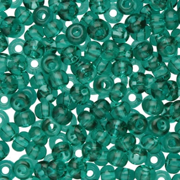 6/0 Preciosa Rocailles Perlen, Rund (ca. 4 mm), Farbe: Emerald, Röhrchen mit ca. 20 Gramm