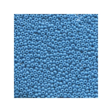 6/0 Preciosa Rocailles Perlen, Rund (ca. 4 mm), Farbe: Turquoise, Röhrchen mit ca. 20 Gramm