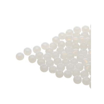 8/0 Preciosa Rocailles Perlen, Rund (ca. 3 mm), Farbe: Alabaster, Röhrchen mit ca. 22 Gramm