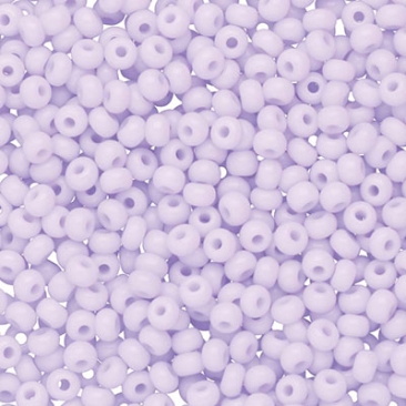 8/0 Preciosa Rocailles Perlen, Rund (ca. 3 mm), Farbe: Lilac, Röhrchen mit ca. 22 Gramm