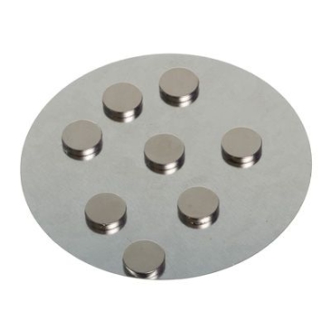 Magnets, round, 10 x 2 mm, extra strong hold, 8 pcs.