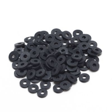 Katsuki Perles Mix, diamètre 6 mm, couleur : Black midnight, environ 100 pièces