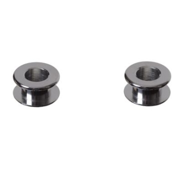 Metal spacer, can be fitted with beads, 2 pieces, silver-coloured