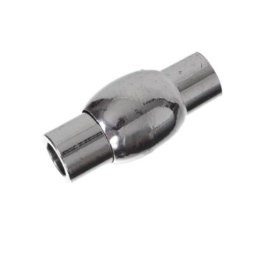 Magneetsluiting voor het inlijmen van linten tot 4 mm, zilverkleurig