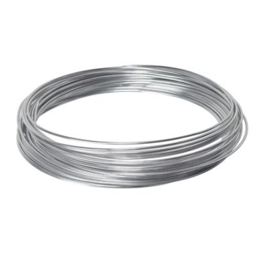 Aluminium wire, diameter 1 mm, length 8 m, silver-coloured