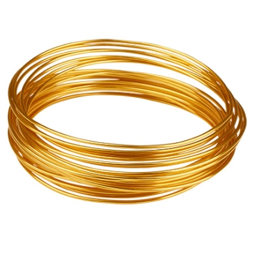 Aluminium wire, diameter 1.5 mm, length 6 m, gold-coloured