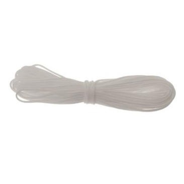 Shamballa nylon thread, diameter 0.8 mm, 5 m, white