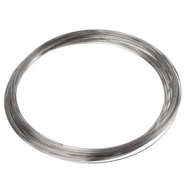 Memory wire for necklace, silver-coloured