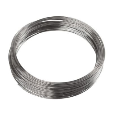 Memory wire for bangles, silver-coloured