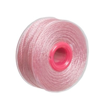 Beaded silk, diameter 0.2 mm, length 37 m, pink