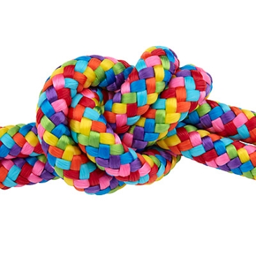 Sail rope, diameter 10 mm, length 1 m, rainbow mix