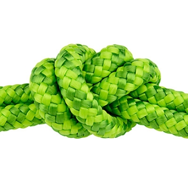 Sail rope, diameter 10 mm, length 1 m, light green mix