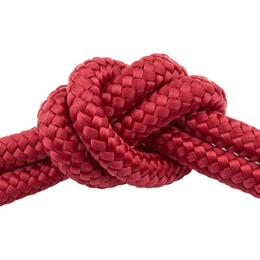 Sail rope, diameter 6 mm, length 1 m, raspberry red
