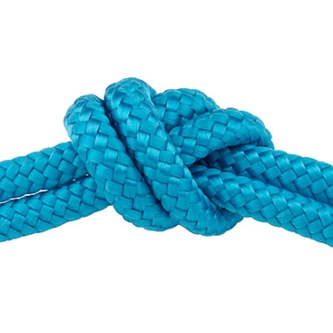 Sail rope, diameter 6 mm, length 1 m, sea blue