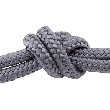 Sail rope, diameter 6 mm, length 1 m, grey