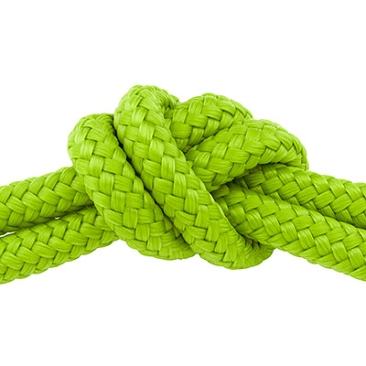 Sail rope, diameter 6 mm, length 1 m, light green