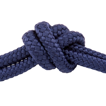 Sail rope, diameter 8 mm, length 1 m, dark blue