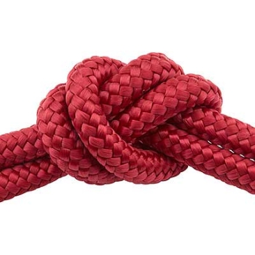 Corde à voile diamètre 2,0 mm, couleur rouge framboise, longueur 1 mètre