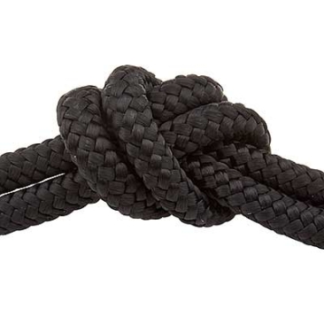 Corde à voile diamètre 2,0 mm, couleur noire, longueur 1 mètre