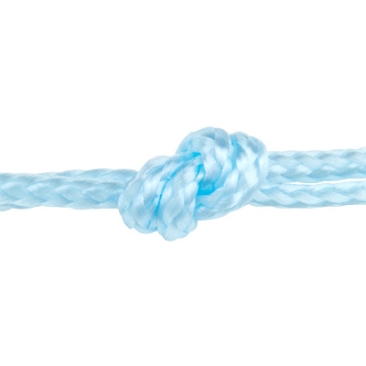 Corde à voile diamètre 2,0 mm, couleur bleu clair, longueur 1 mètre
